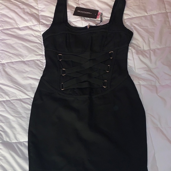 NWT PLT Corset Little Black Dress - Picture 1 of 1